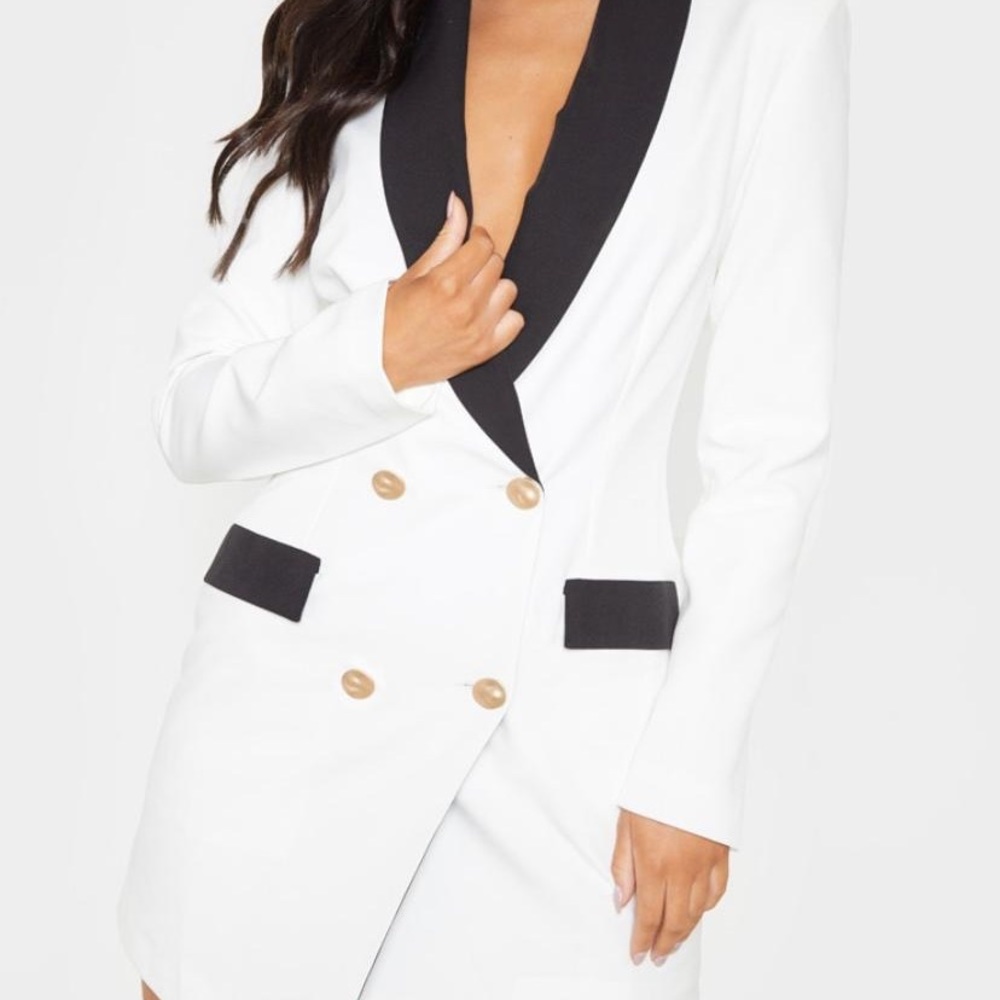 Never wear white blazer dress